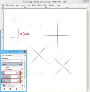 Now have a new brush to create the diffraction spikes