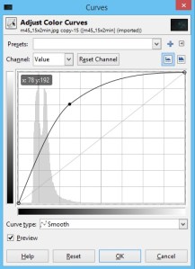 Increase brightness after burring