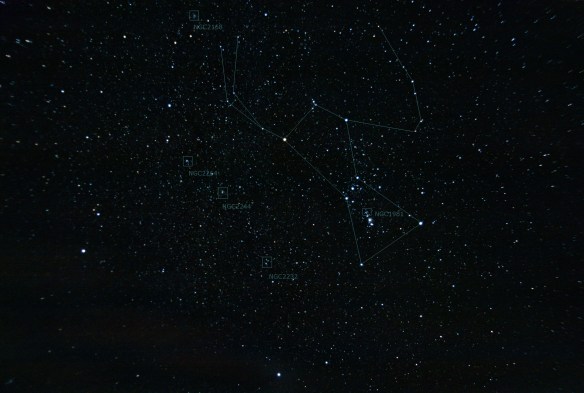 Constellation Orion and Open Clusters