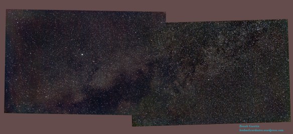 Milky Way around constellation Vulpecula