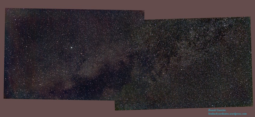 Milky Way around constellation Vulpecula