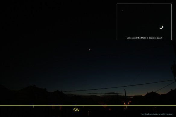 New Years 2017 Moon and Venus