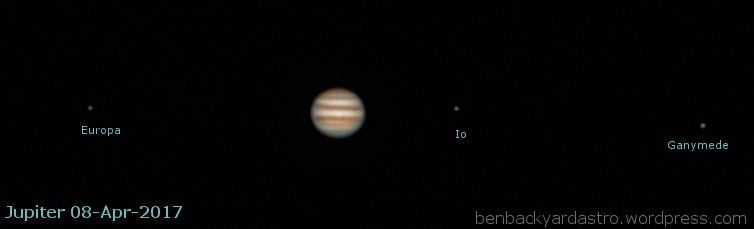 Jupiter - 2017 opposition - SW80ED and 2x barlow