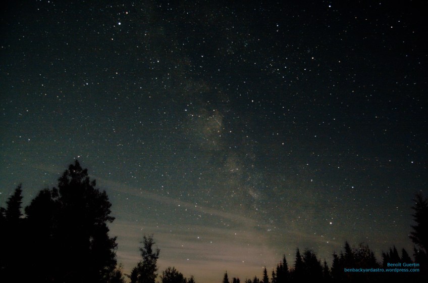 Milky Way - Sagittarius (just above the trees) to Altair (bright star upper left)