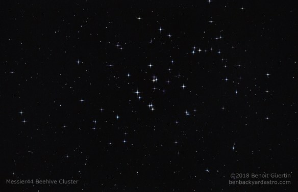 Messier 44 - Beehive Cluster. Benoit Guertin - with Skywatcher 80ED and Canon 80D