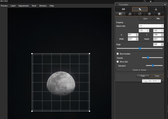 DDP4 - Cropping with the Tool palette