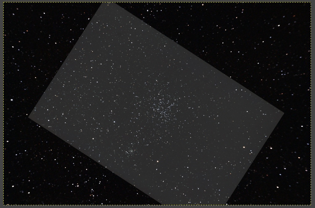 Messier 38 - Field of view with William Option GT71 and Skywatcher 80ED (brighter box)